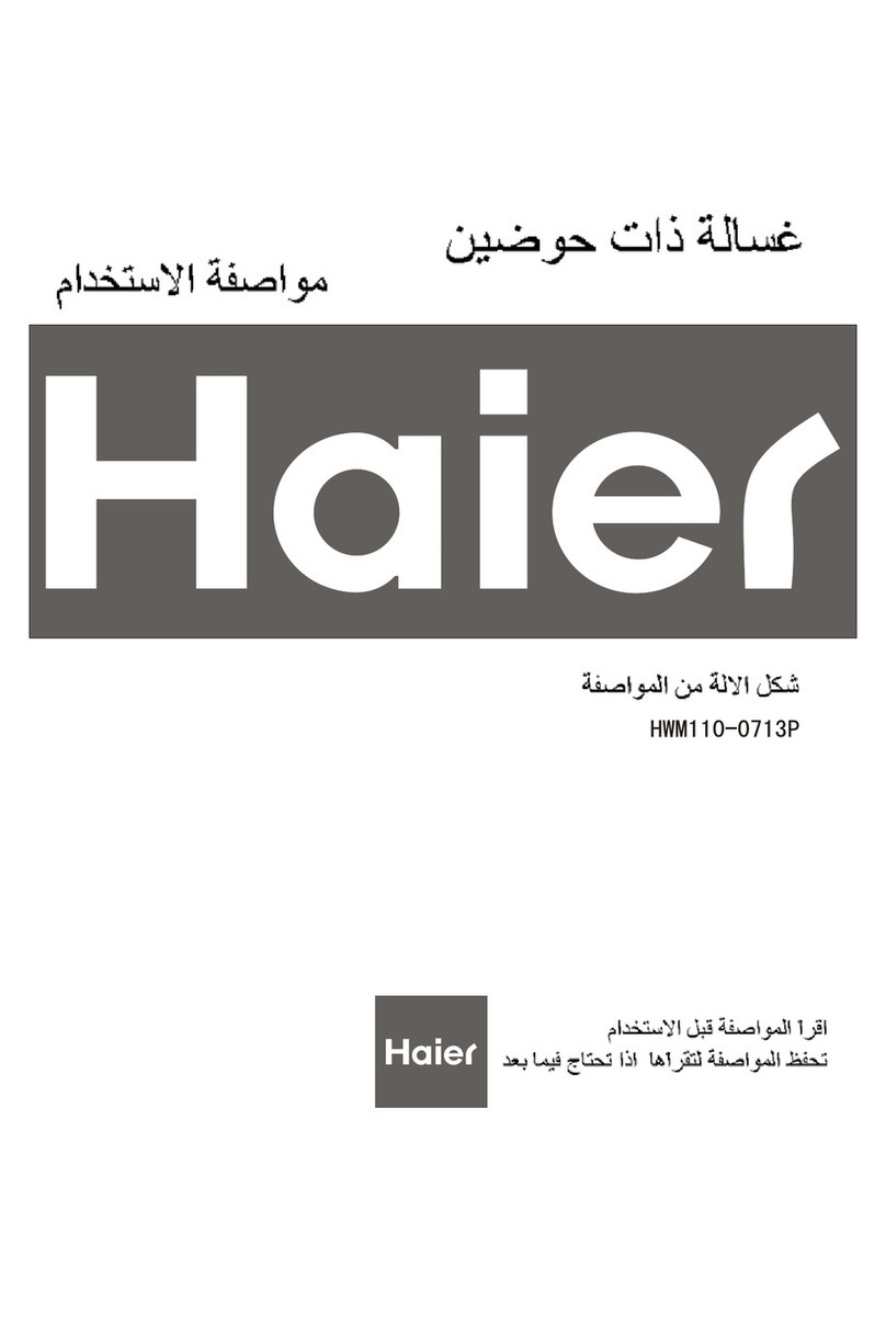Haier HWM110-0713P User manual Haier HWM110-0713P User manual