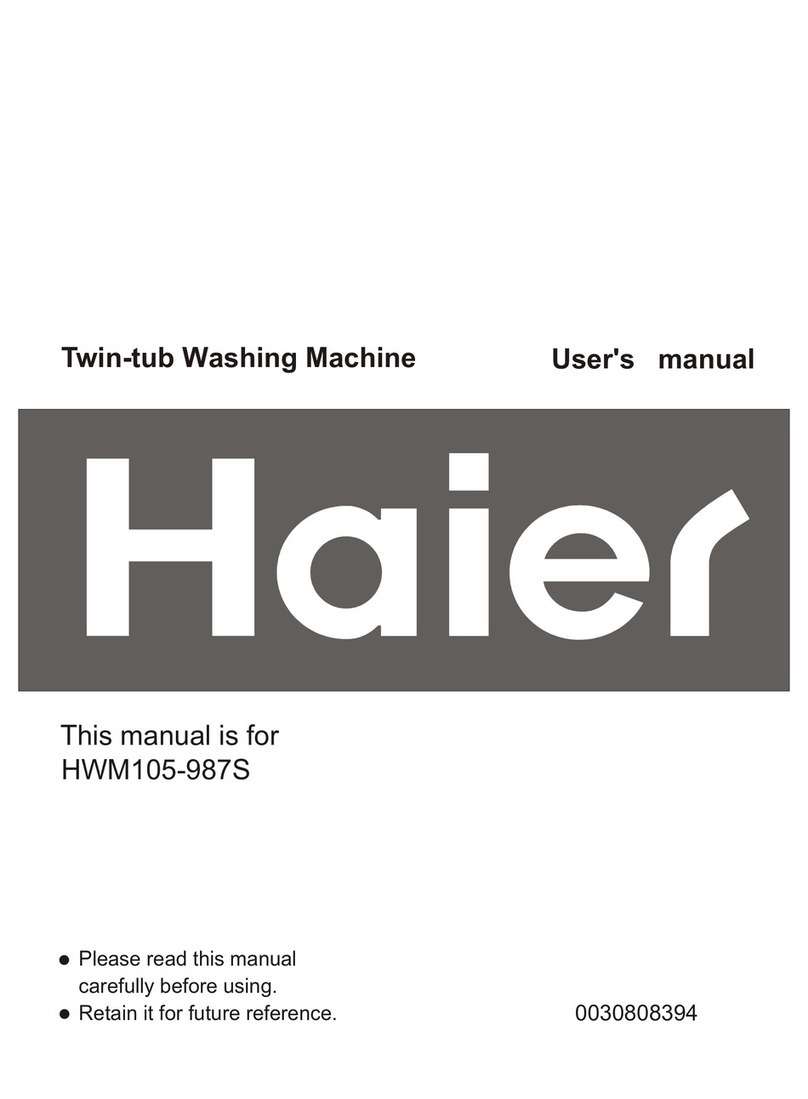 Haier HWM105-987S User manual Haier HWM105-987S User manual