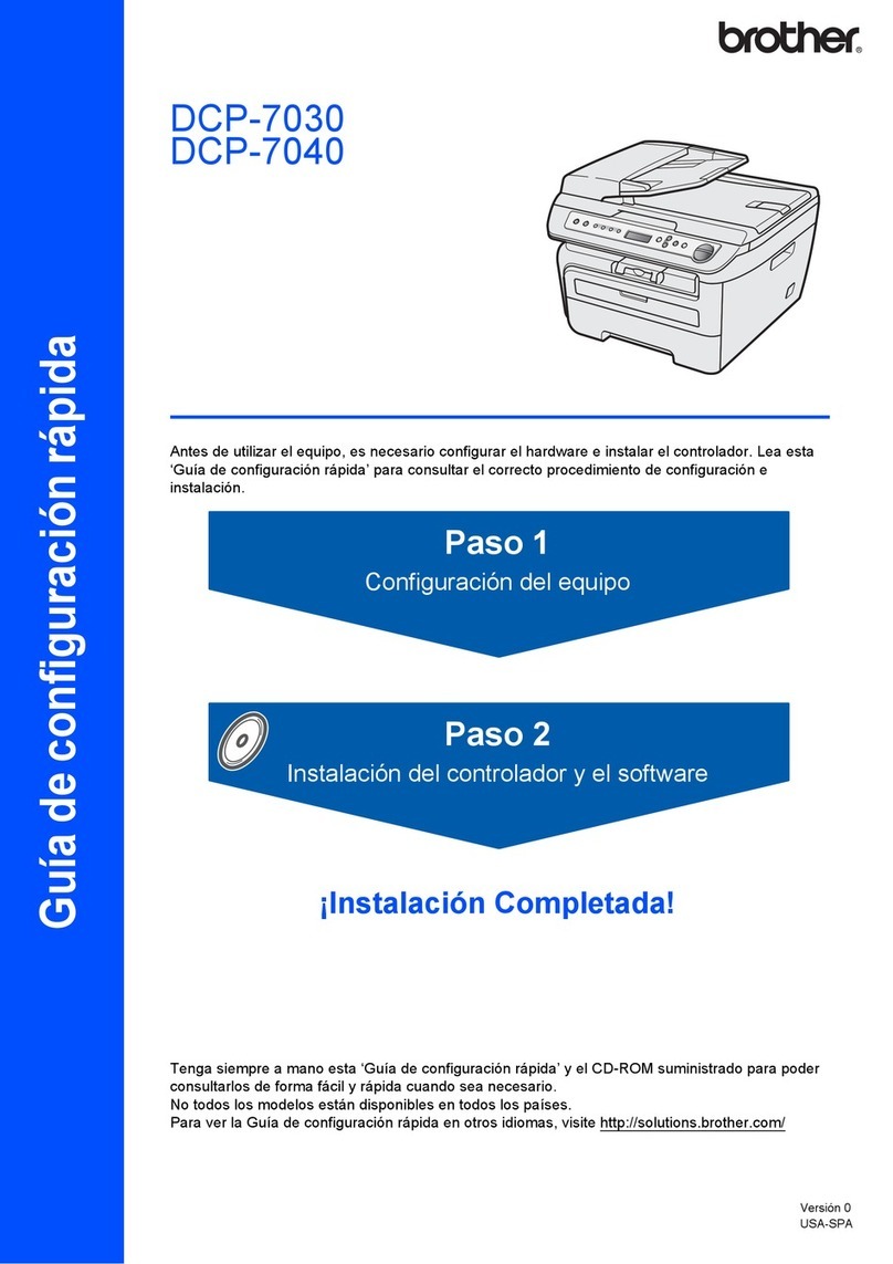 Brother DCP 7030 - B/W Laser - All-in-One Parts list manual Brother DCP 7030 - B/W Laser - All-in-One Parts list manual