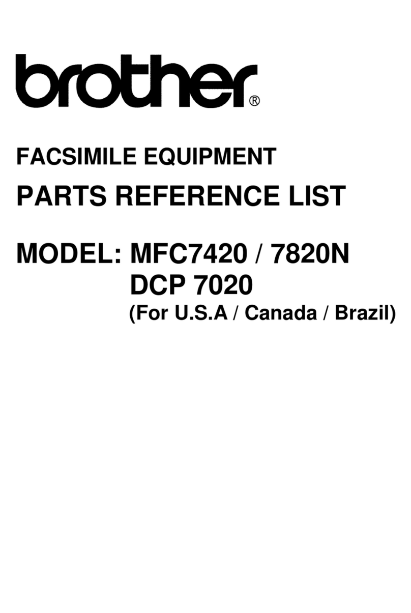 Brother DCP 7020 - B/W Laser - All-in-One parts reference list