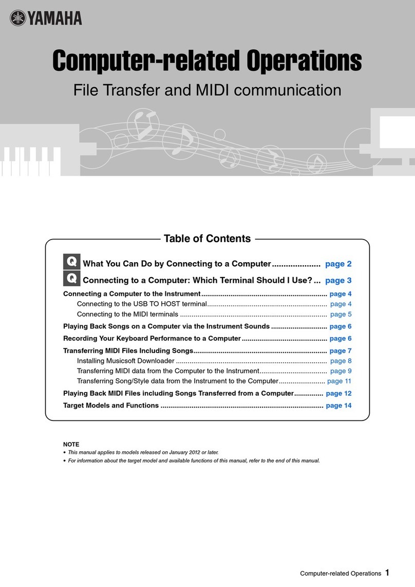 Yamaha Computer-related manual