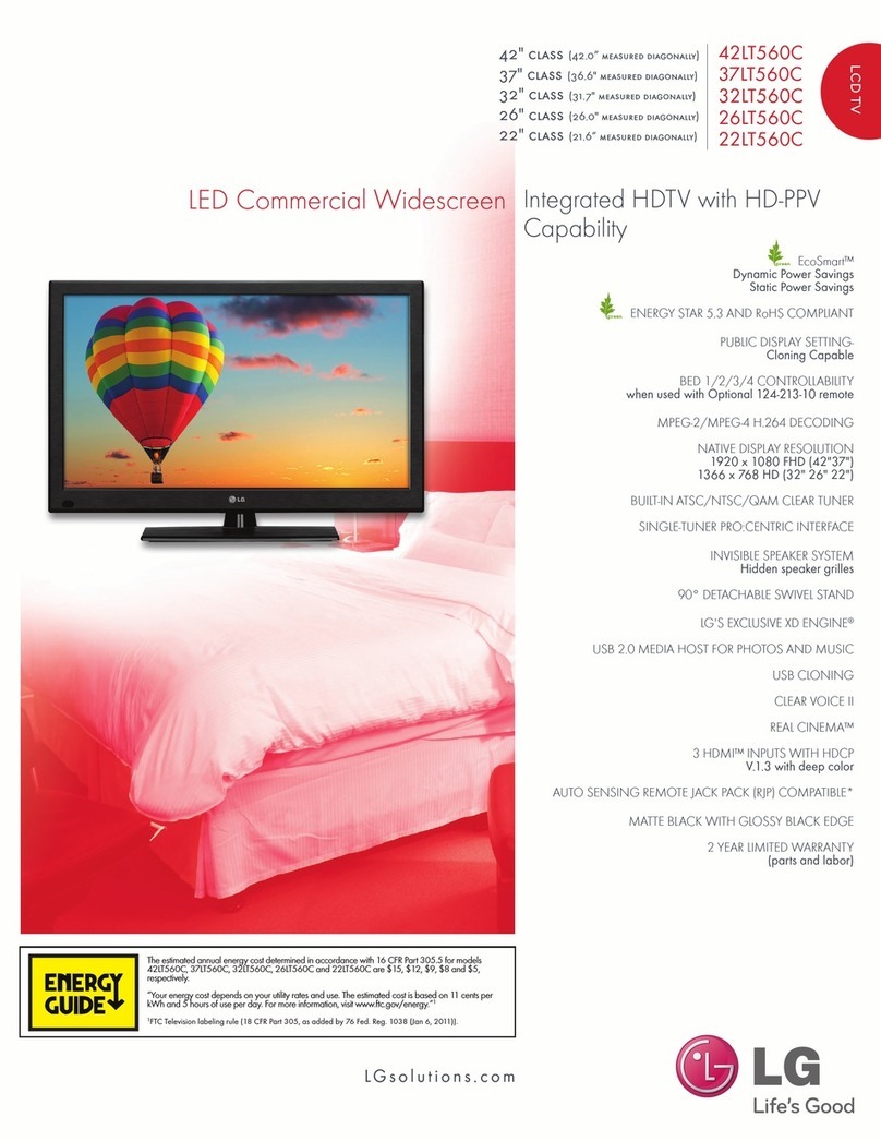 LG 42LT560C User manual