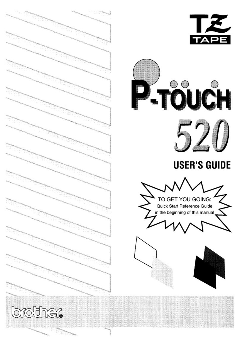 Brother PT-520 User manual