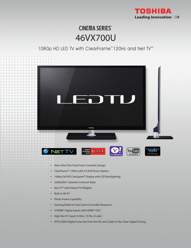 Toshiba Cinema 46VX700U User manual