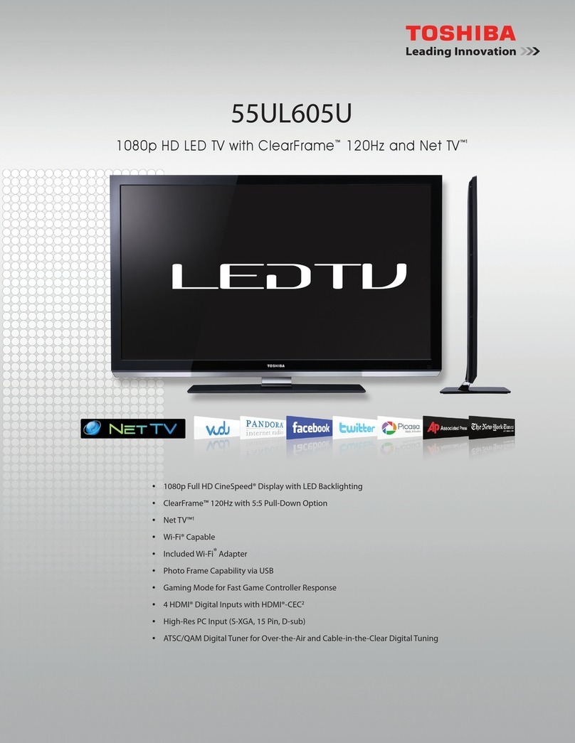 Toshiba 55UL605U User manual Toshiba 55UL605U User manual