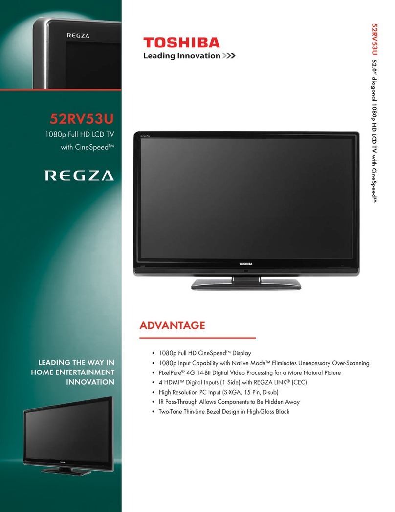 Toshiba 52RV53U User manual