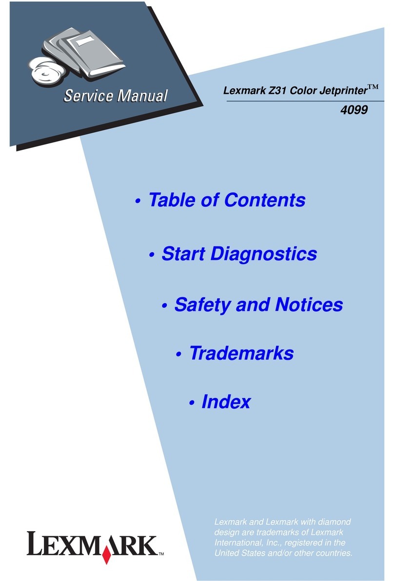 Lexmark Z31 Color Jetprinter User manual