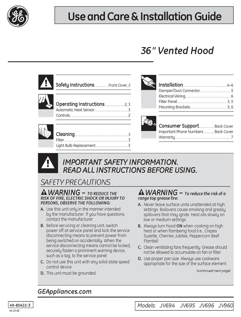 GE JV694SBB Training manual