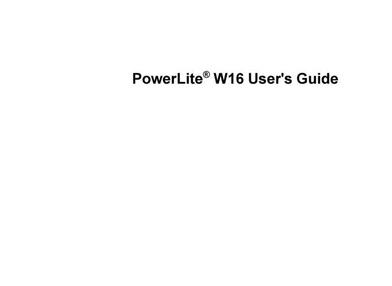 Epson PowerLite W16 User manual