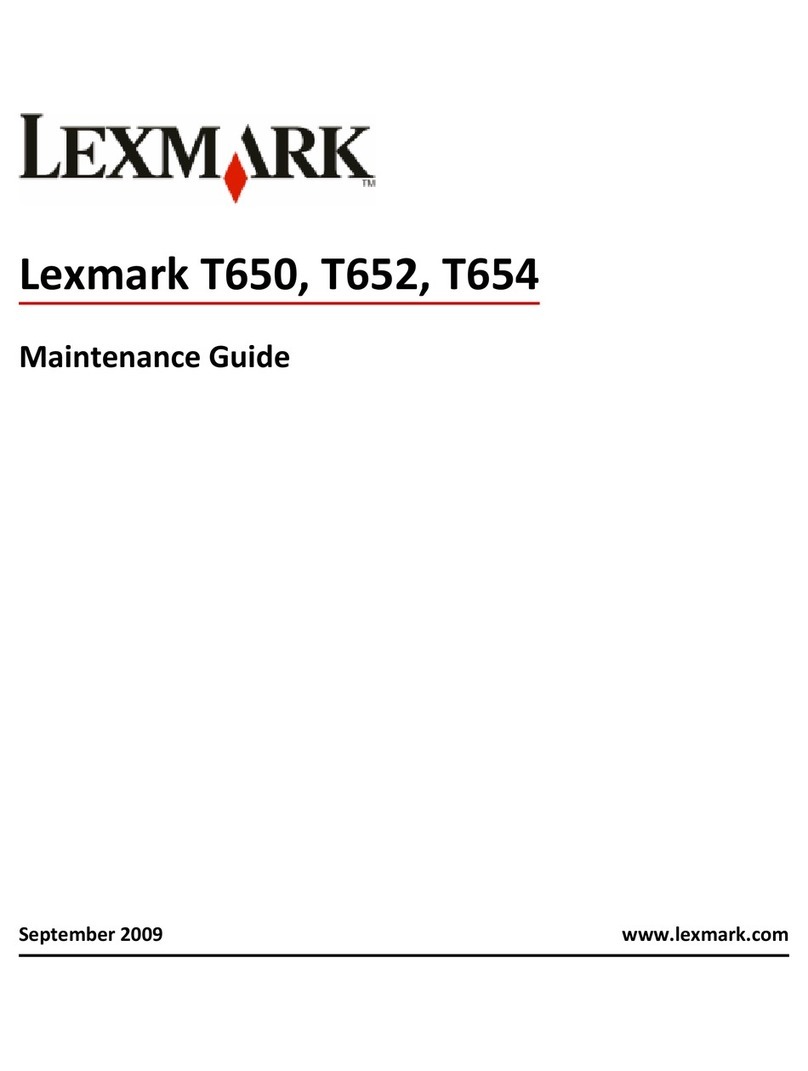 Lexmark 30G0310 - T 654n B/W Laser Printer Operating manual