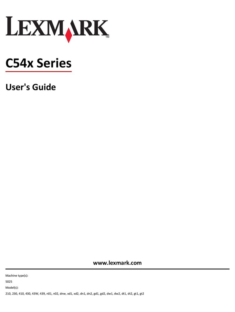 Lexmark 26A0000 - C 540n Color Laser Printer User manual