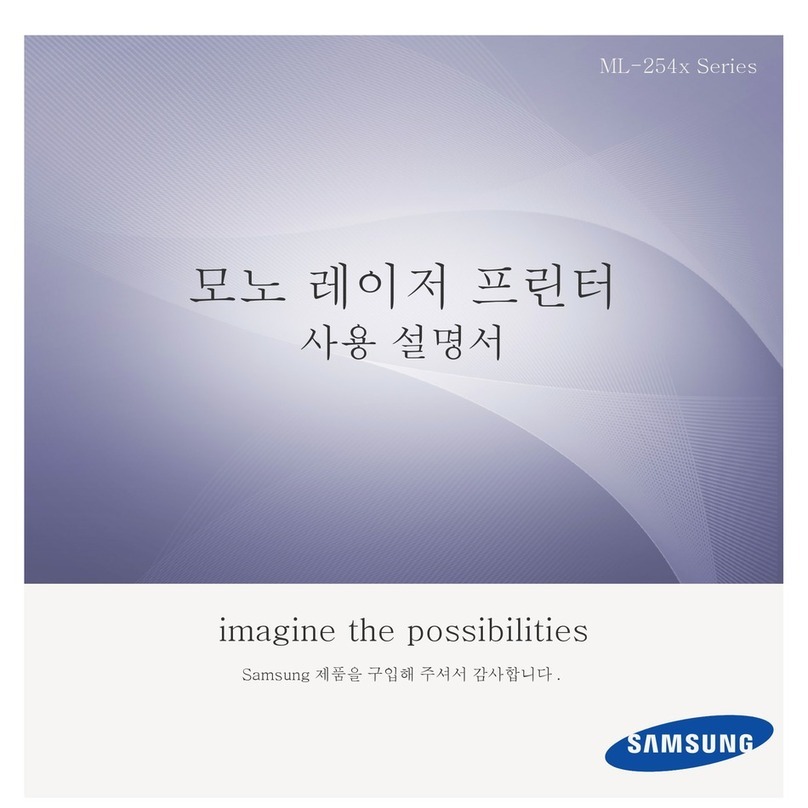 Samsung ML-2545 Series User manual Samsung ML-2545 Series User manual