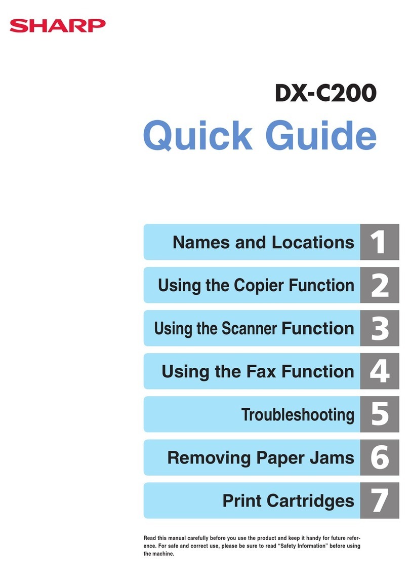 Sharp DX-C200 User manual Sharp DX-C200 User manual