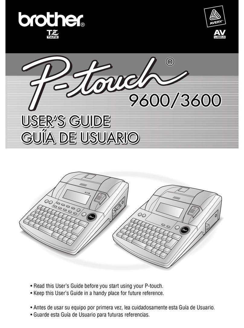 Brother P-touch PT-9600 User manual