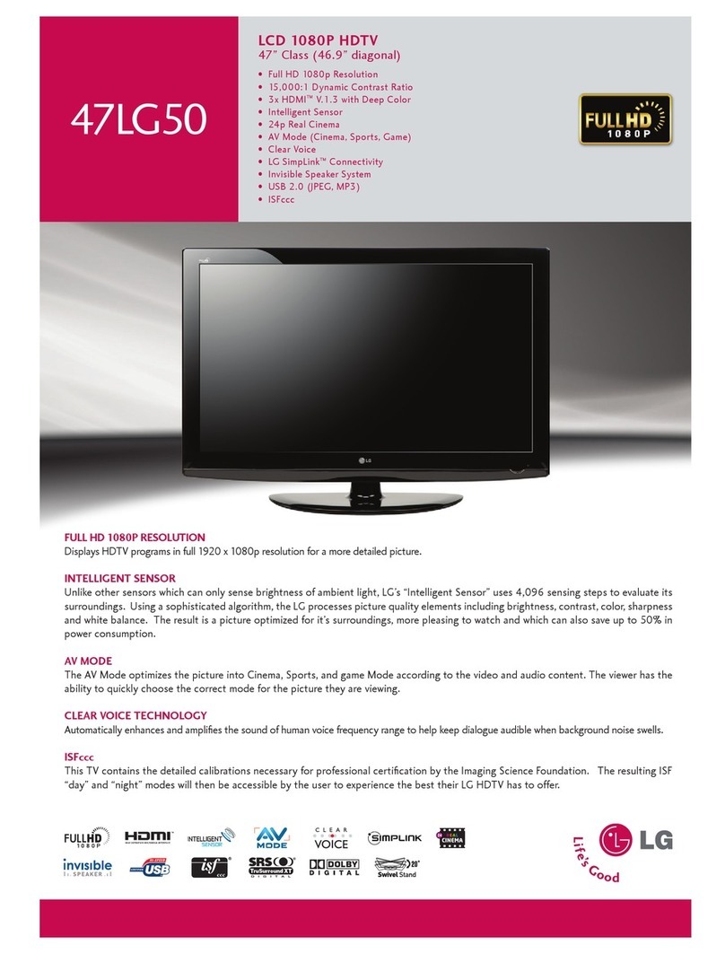 LG 4750 -  - 47" LCD TV User manual