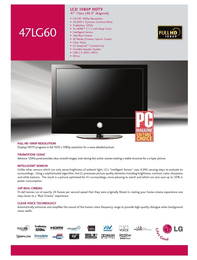 LG 47LG60 Series User manual