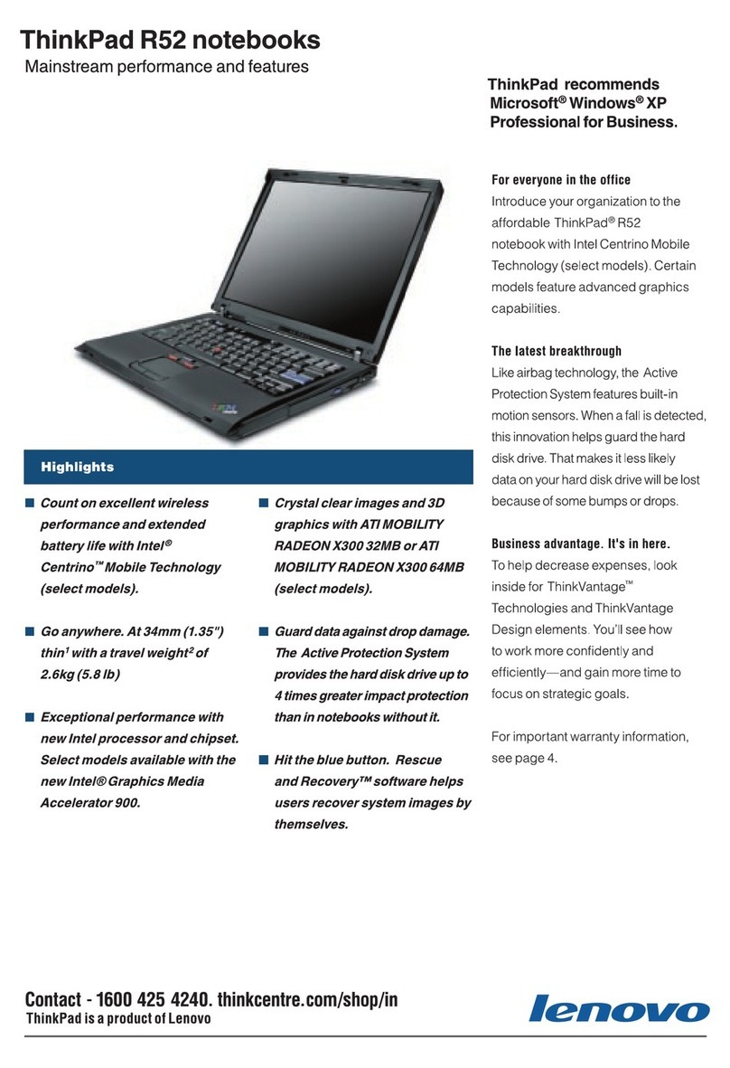 Lenovo 18496VU User manual