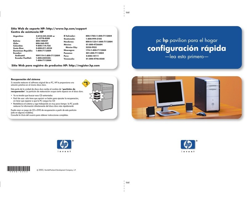 HP A320m - Pavilion - 256 MB RAM User manual