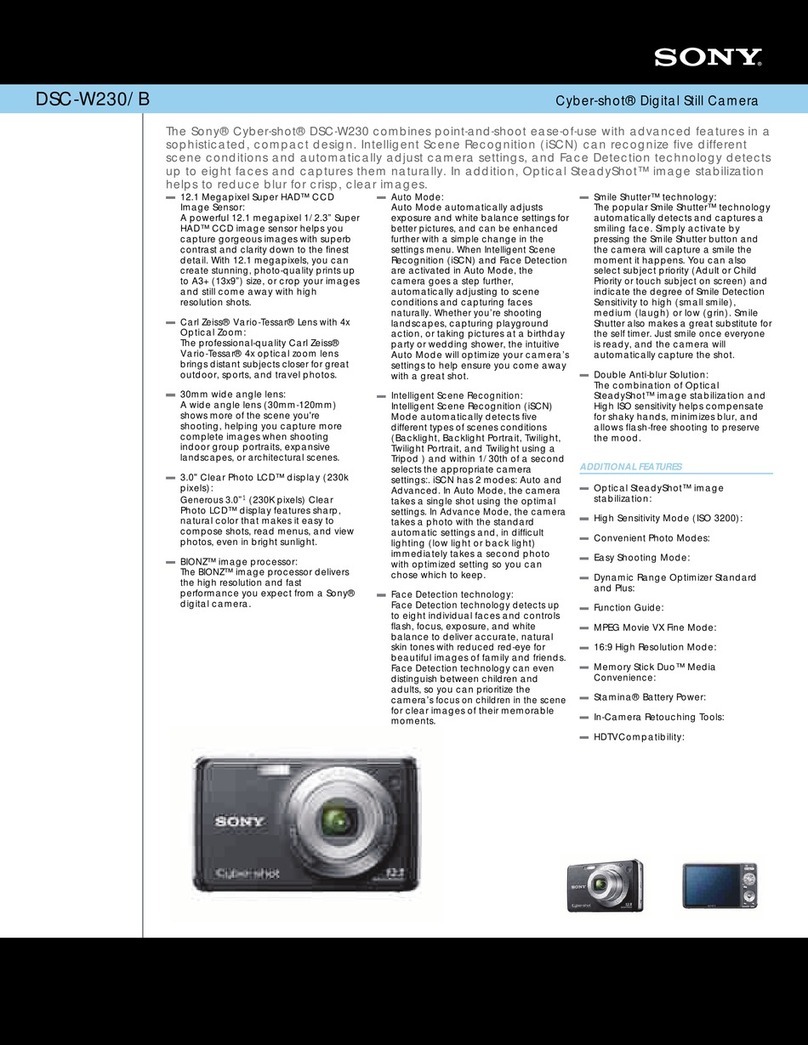Sony DSC-W230/B User manual Sony DSC-W230/B User manual