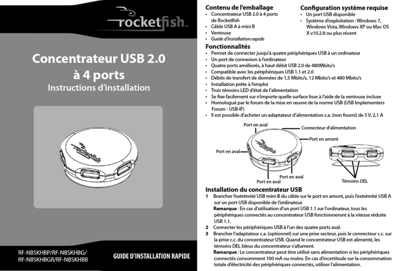 Rocket Fish RF-NBSKHBB Instructions D'installation