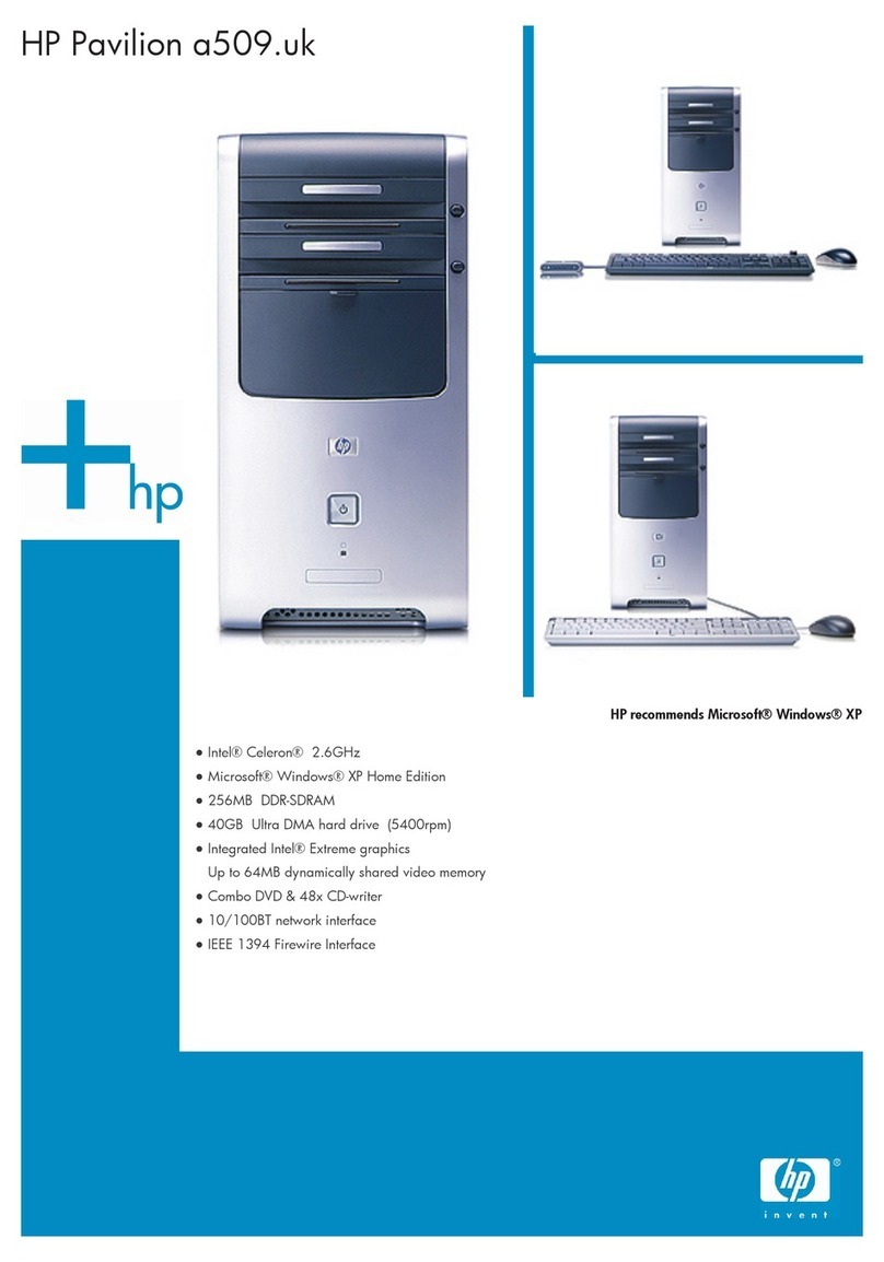 HP A524x - Pavilion - 512 MB RAM Installation instructions