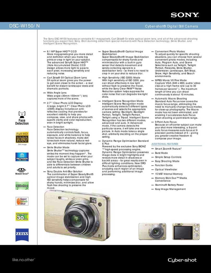 Sony DSC-W150/N Specifications