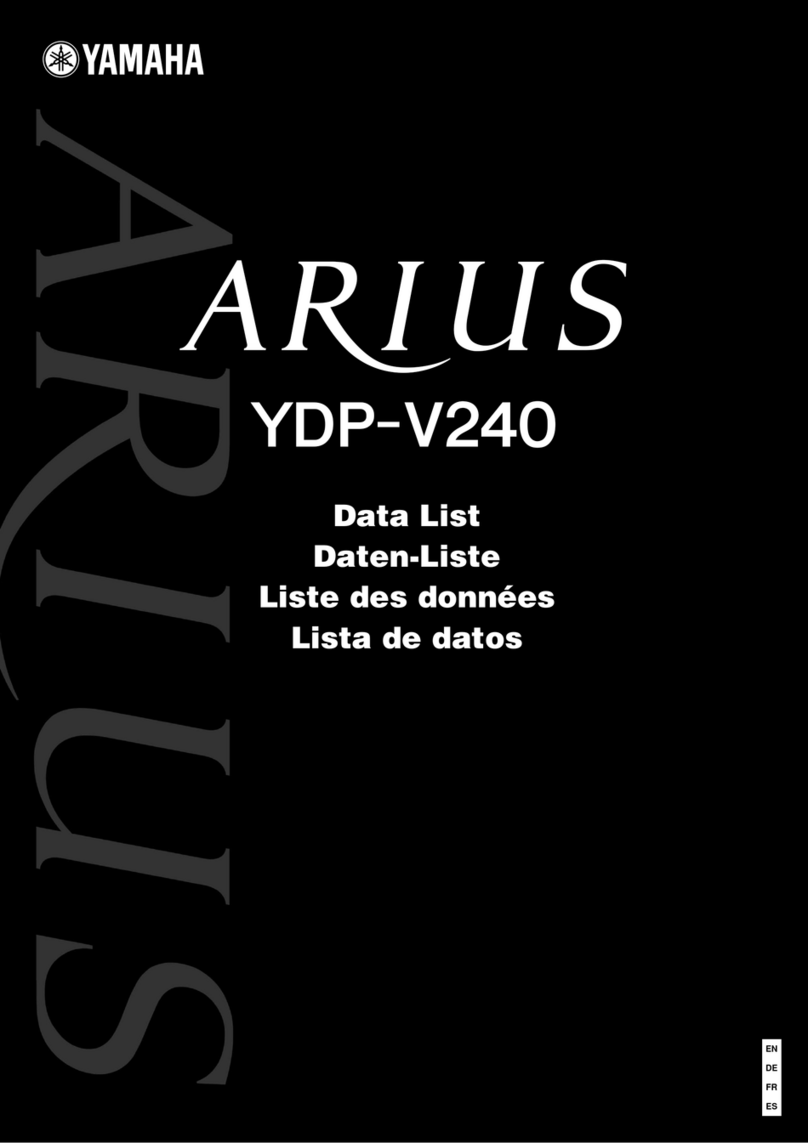 Yamaha Arius YDP-V240 Instruction Manual