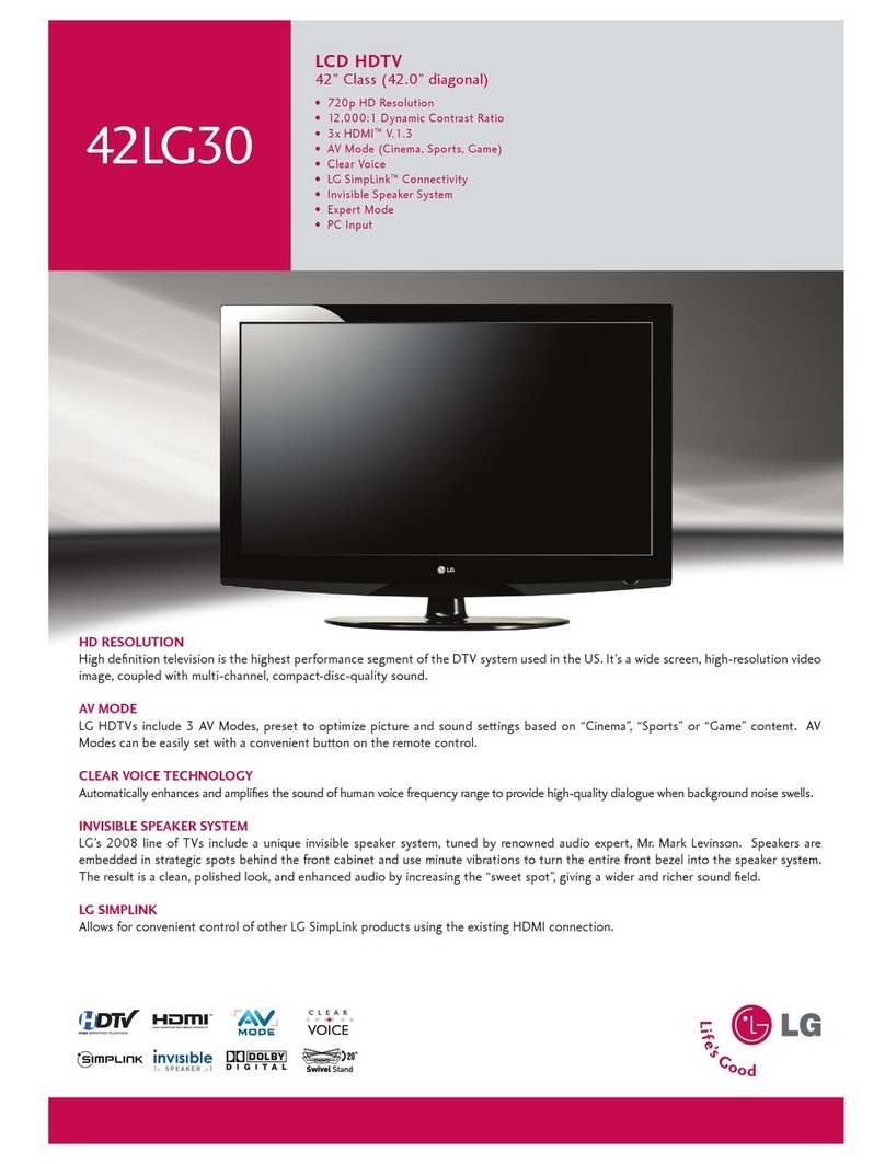 LG 42LG30 Series User manual