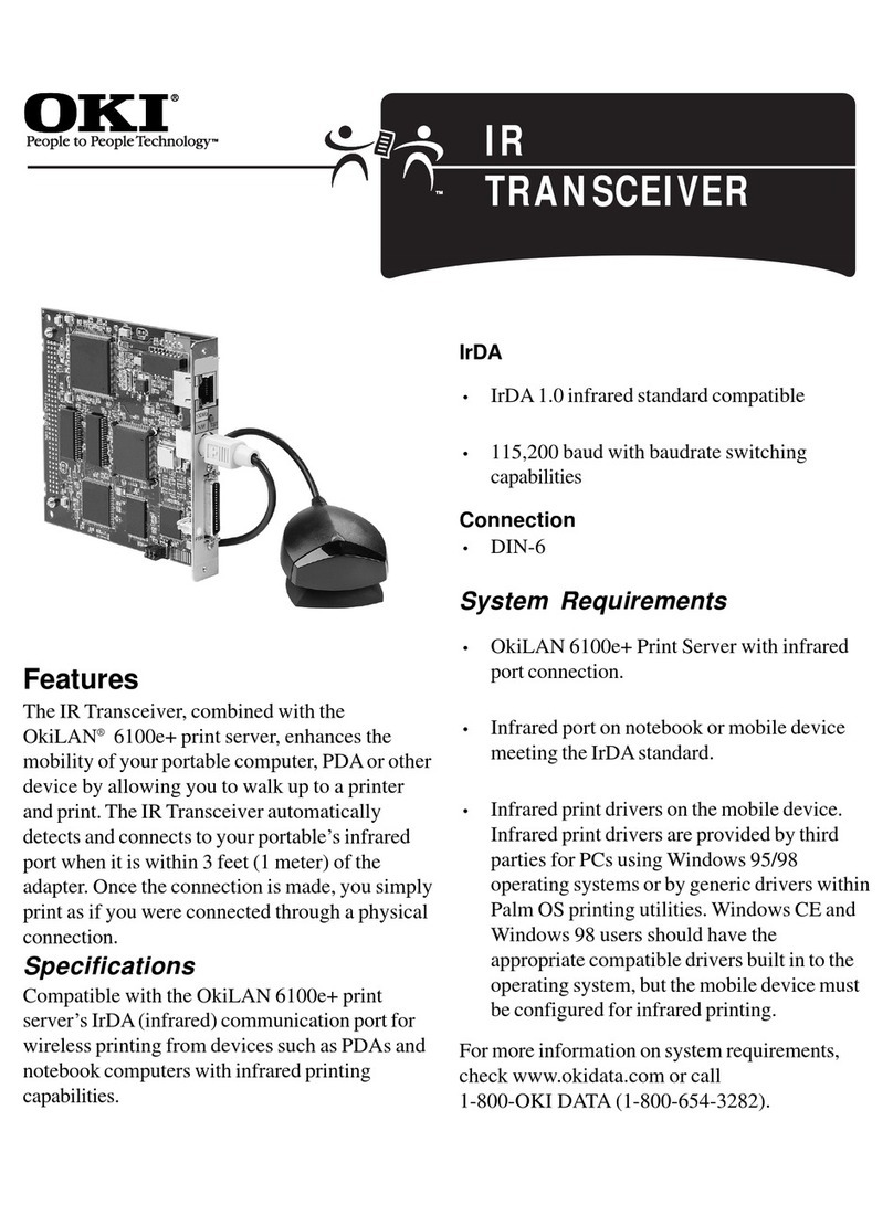 Oki Pacemark PM4410 Information sheet