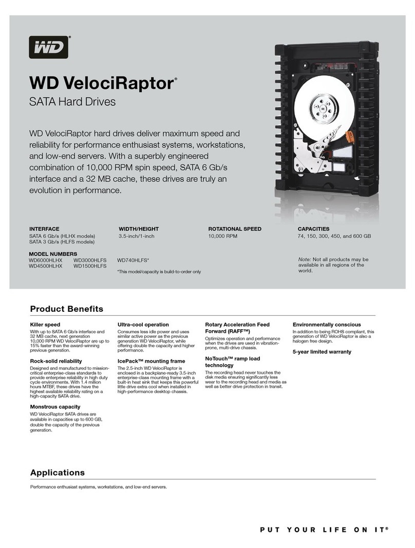 Western Digital WD1003FBYX - RE4 Installation instructions
