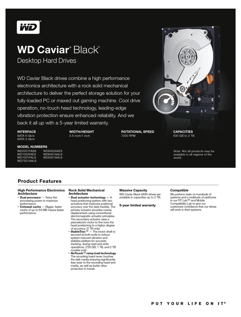 Western Digital WD10000LSRTL - Caviar - 1 TB SATA II Installation instructions