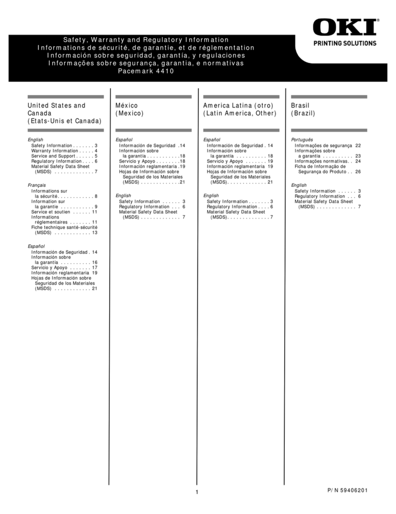 Oki Pacemark PM4410 Service manual