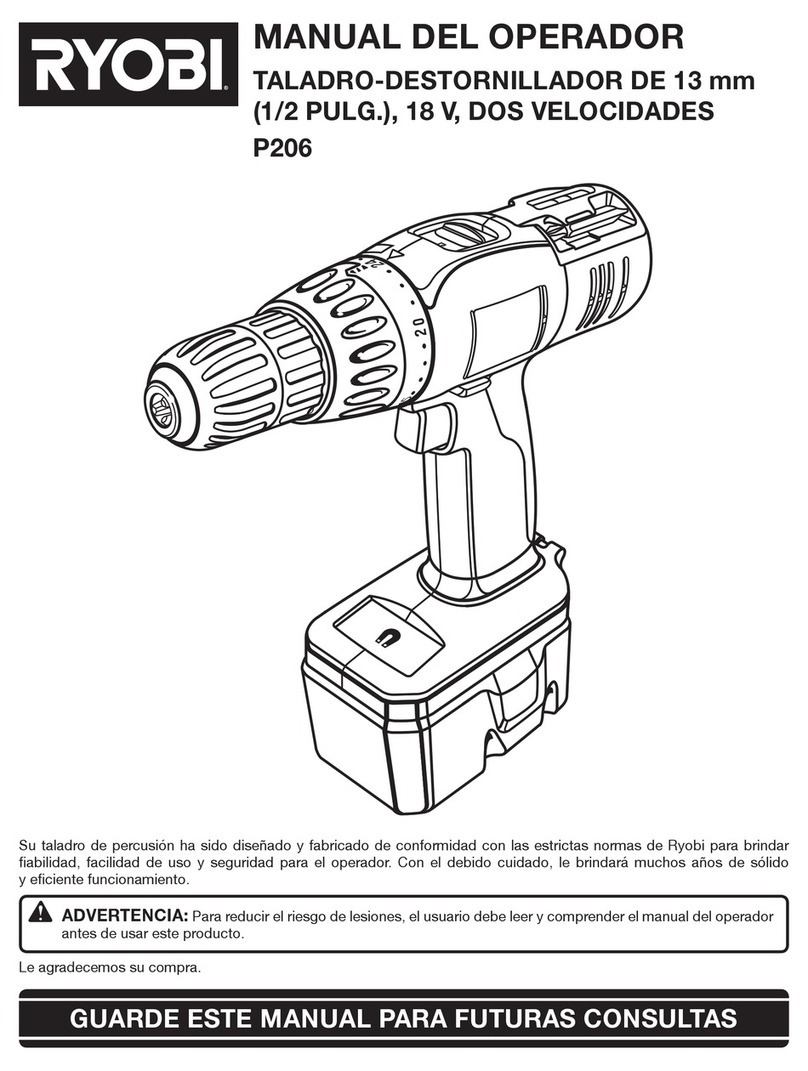 Ryobi P824 User guide