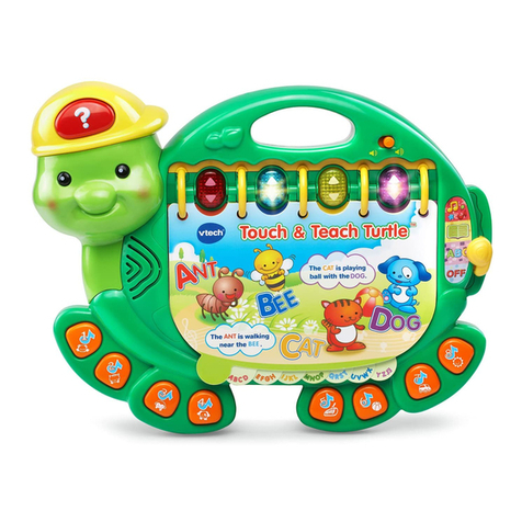 V-tech Touch & Teach Turtle User manual