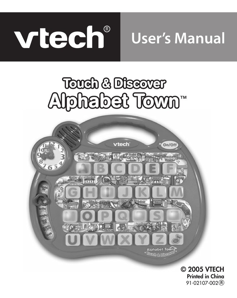 V-tech Touch & Discover Alphabet Town User manual