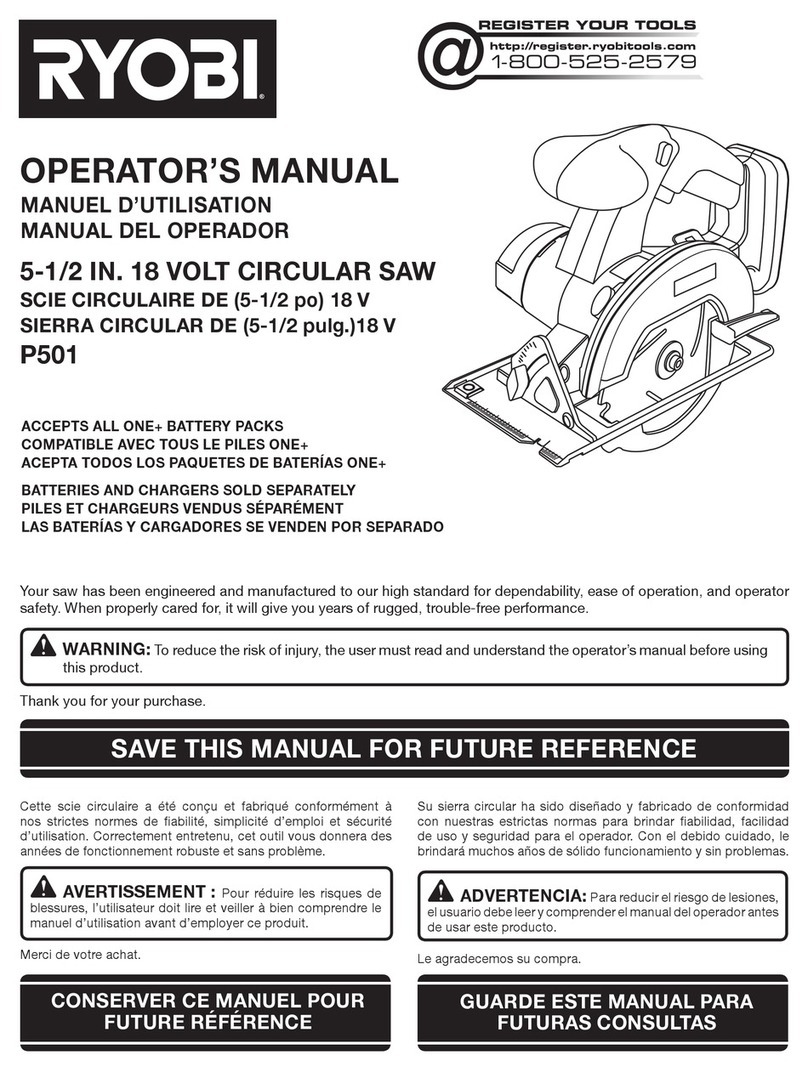 Ryobi P815 User manual Ryobi P815 User manual