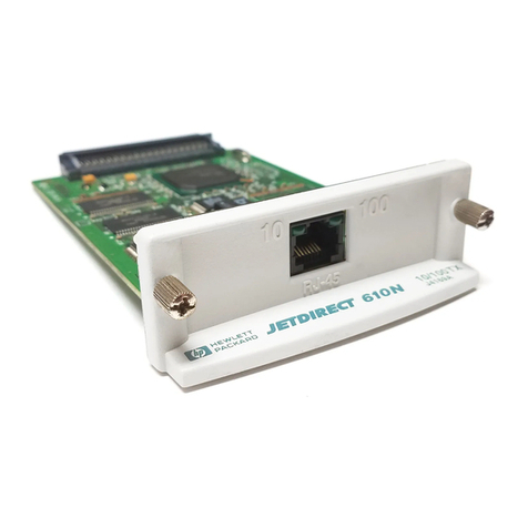 HP Jetdirect 610N Manual HP Jetdirect 610N Manual