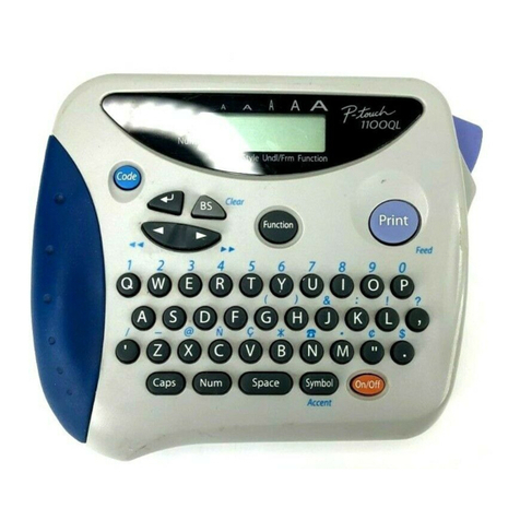 Brother P-Touch PT-1180 Quick start guide