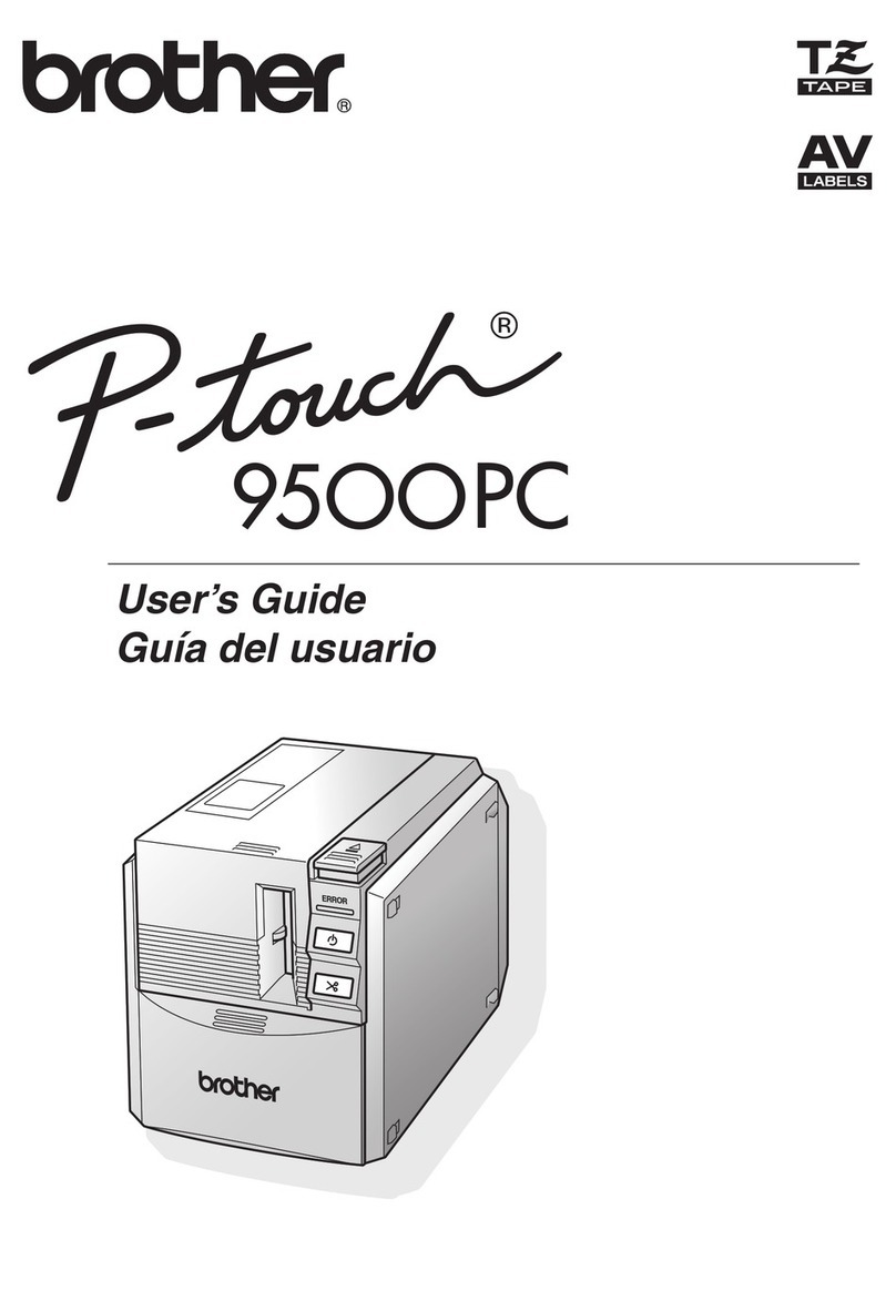 Brother PT-9500PC - P-Touch 9500pc B/W Thermal Transfer... user guide