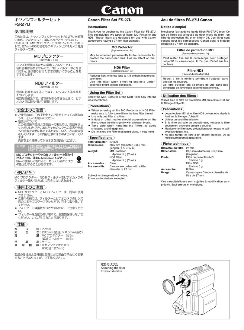 Canon FS-27U instructions