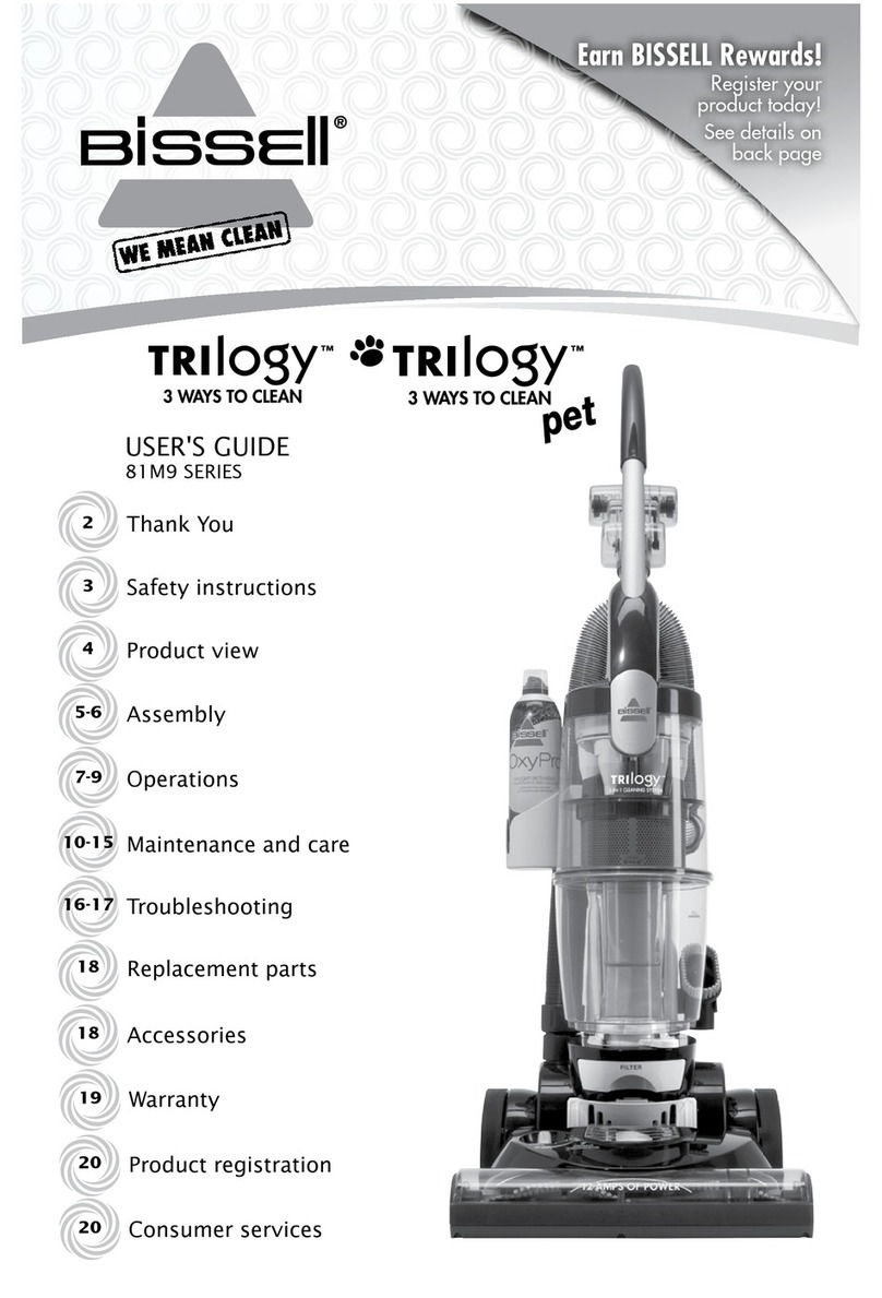 Bissell Trilogy Vacuum User manual