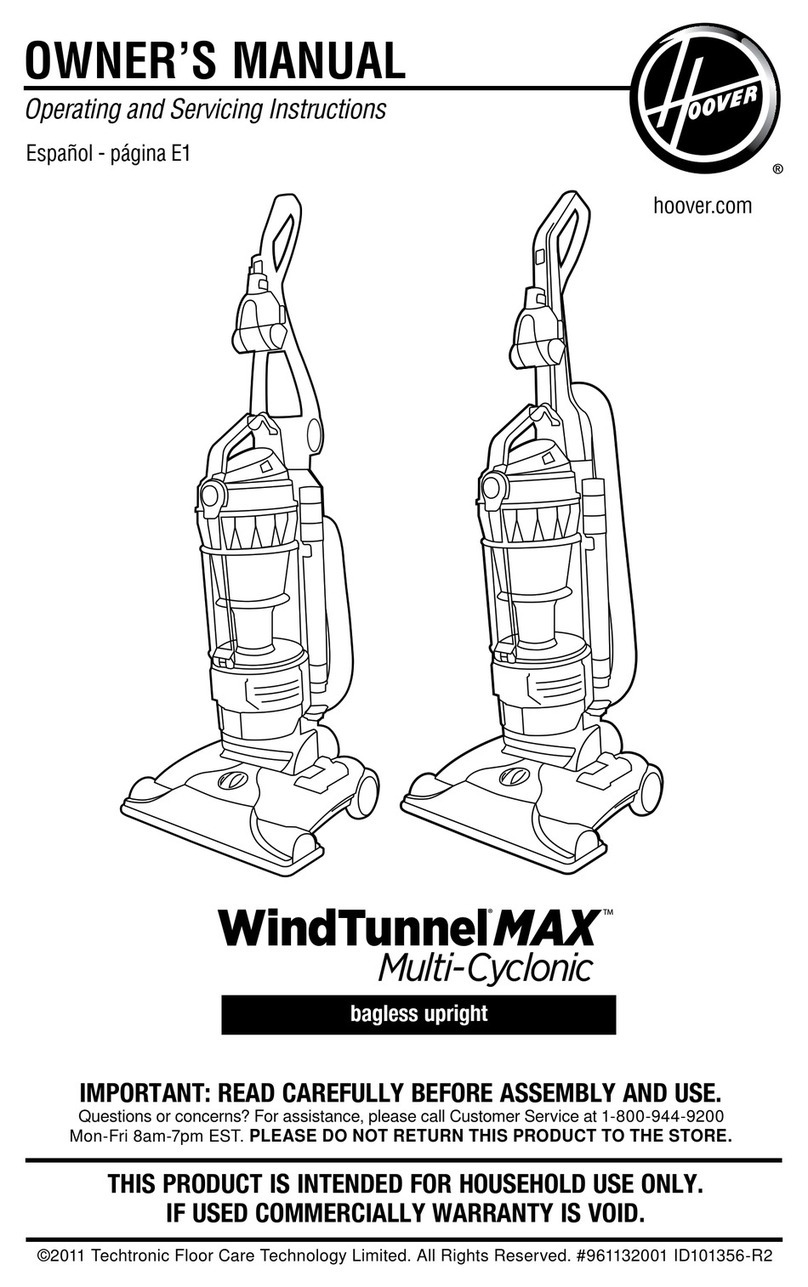 Hoover UH70605 User manual