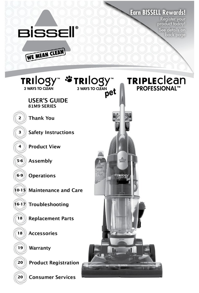 Bissell Trilogy Pet user guide