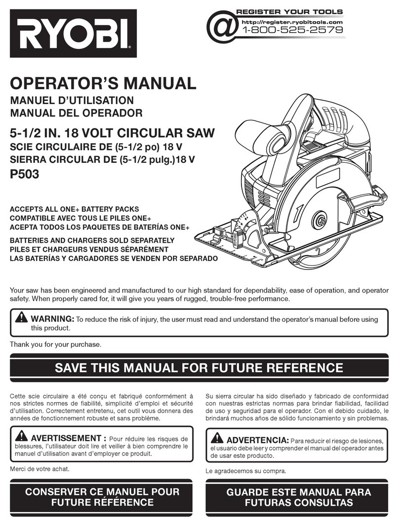 Ryobi P845 User manual