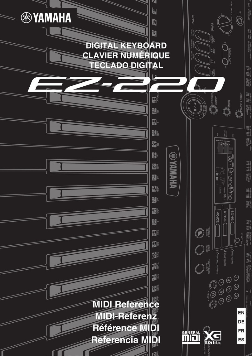 Yamaha EZ-220 Page Turner User manual