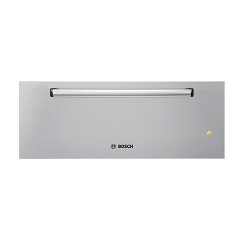 Bosch HWC800500 - 30 in Built use and care manual