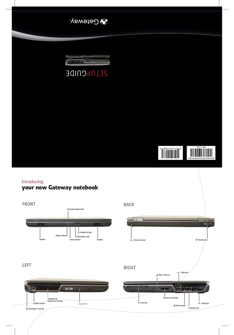 Gateway MX6960 User manual