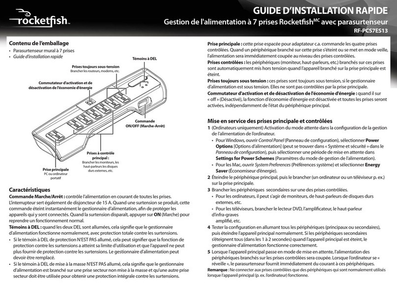 Rocket Fish RF-PCS7ES13 Installation and operation manual