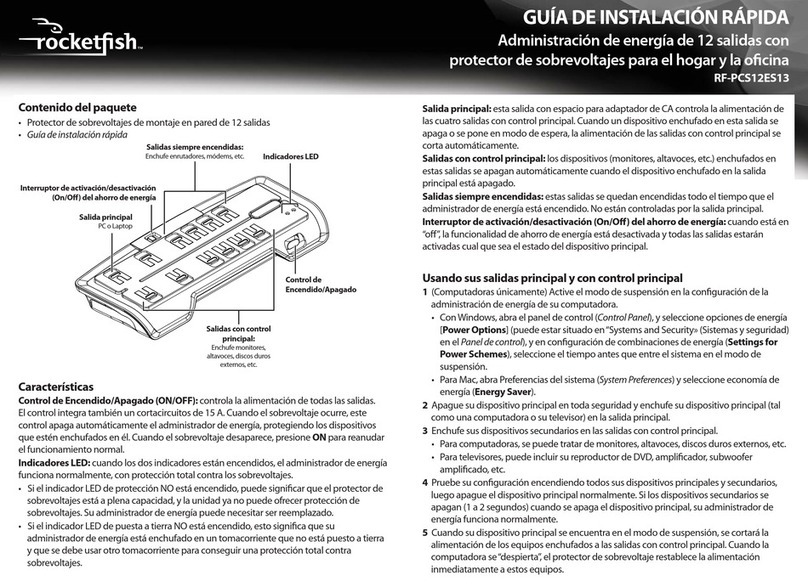 Rocket Fish RF-PCS12ES13 Parts list manual