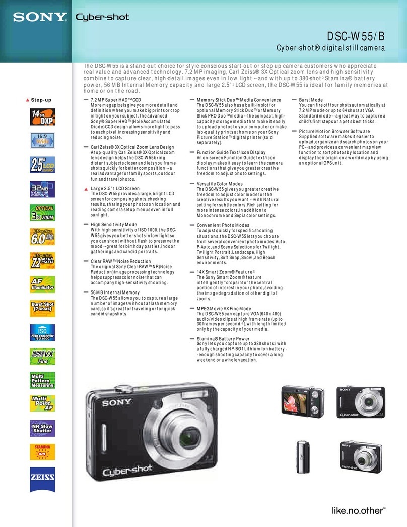 Sony DSC-W55/B Specifications